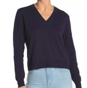 NEW J. Crew Women's Slub Knit V-Neck Sweater